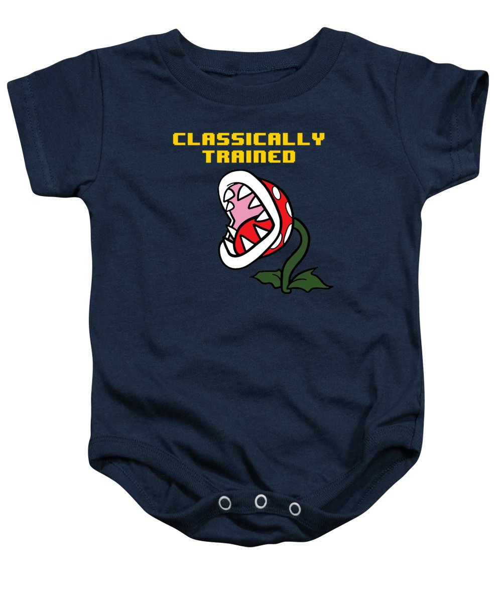 Classically Trained, Classic 8 Bit Entertainment System Characters. Babies From The 80's. - Baby Onesie