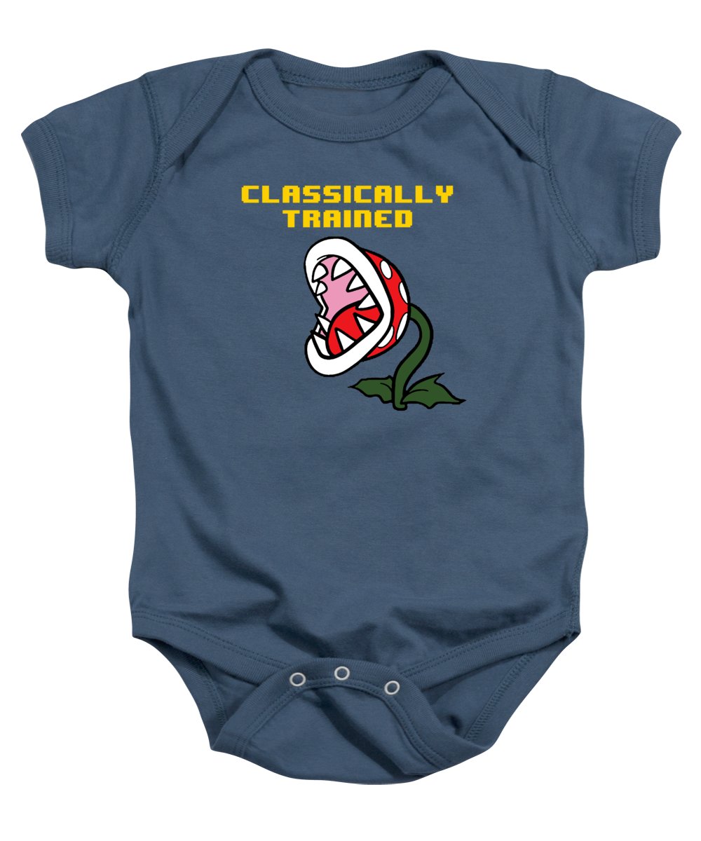 Classically Trained, Classic 8 Bit Entertainment System Characters. Babies From The 80's. - Baby Onesie