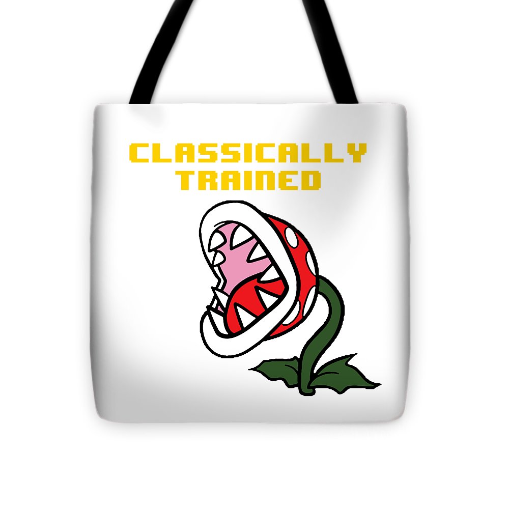 Classically Trained, Classic 8 Bit Entertainment System Characters. Babies From The 80's. - Tote Bag