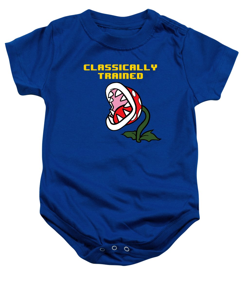 Classically Trained, Classic 8 Bit Entertainment System Characters. Babies From The 80's. - Baby Onesie