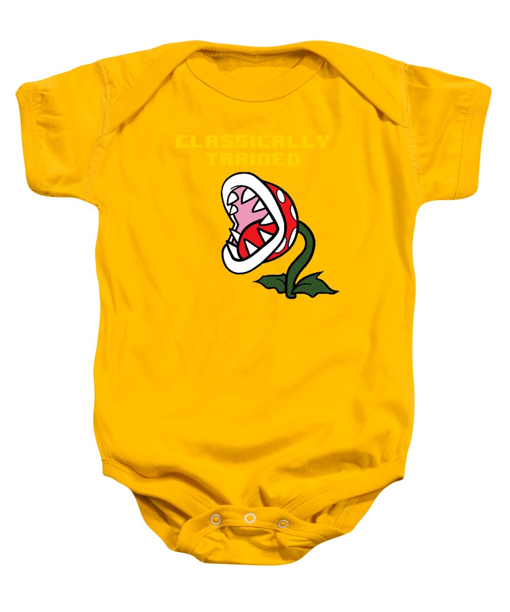 Classically Trained, Classic 8 Bit Entertainment System Characters. Babies From The 80's. - Baby Onesie