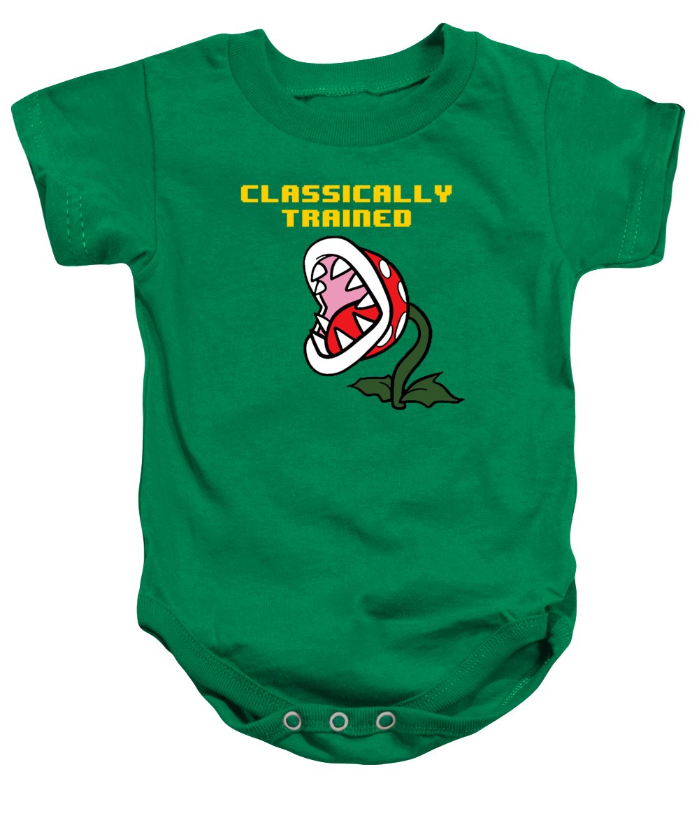 Classically Trained, Classic 8 Bit Entertainment System Characters. Babies From The 80's. - Baby Onesie