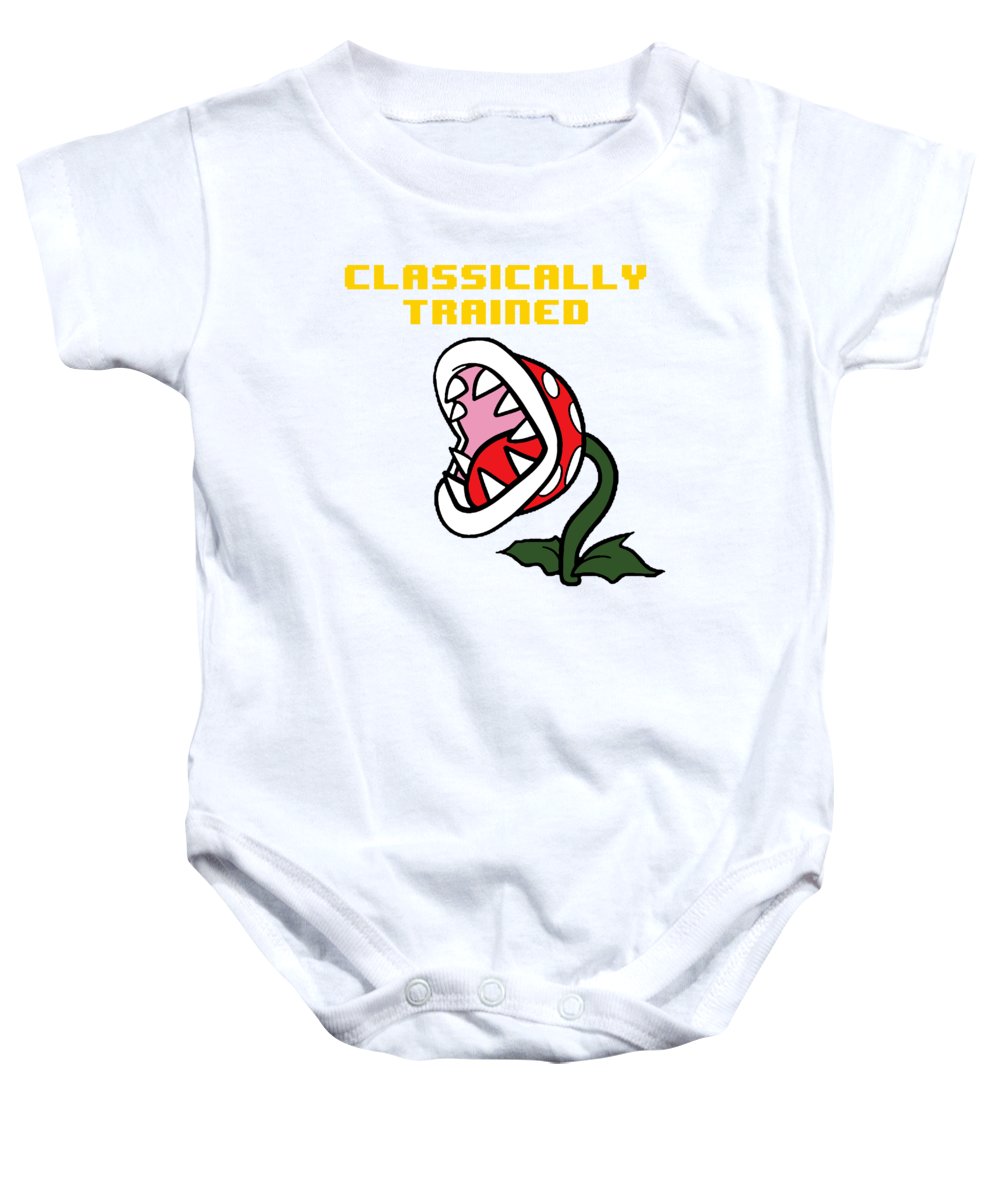 Classically Trained, Classic 8 Bit Entertainment System Characters. Babies From The 80's. - Baby Onesie