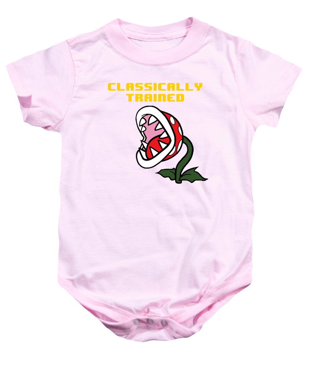 Classically Trained, Classic 8 Bit Entertainment System Characters. Babies From The 80's. - Baby Onesie