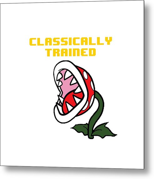 Classically Trained, Classic 8 Bit Entertainment System Characters. Babies From The 80's. - Metal Print