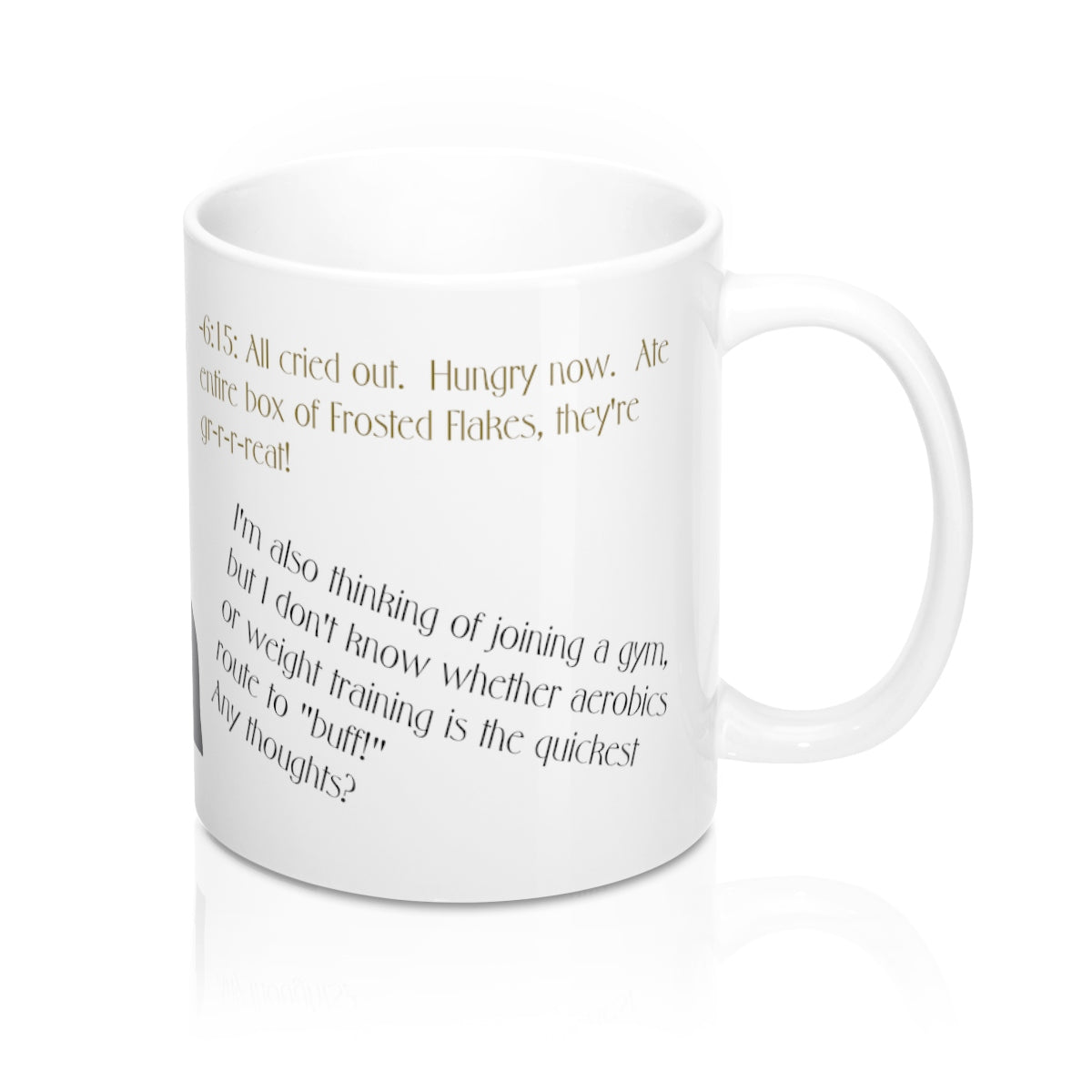 Niles Mug Set of TWO: Niles' Coffee Order and Niles' Emotional Journal, Frasier Fan Set