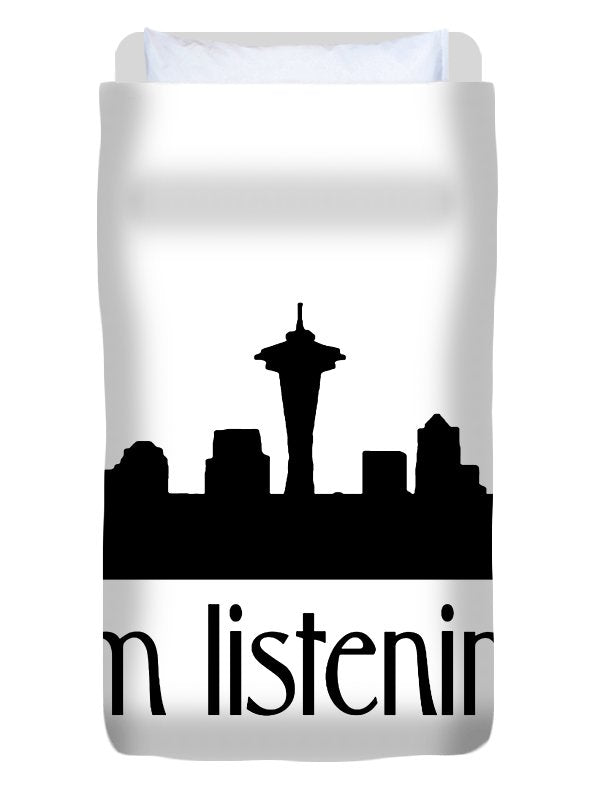 I'm Listening. From Kacl In Seattle, Dr. Crane Is Here To Help. - Duvet Cover