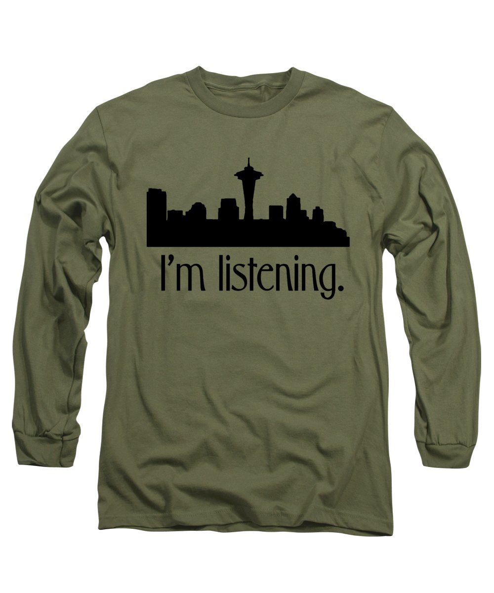 I'm Listening. From Kacl In Seattle, Dr. Crane Is Here To Help. - Long Sleeve T-Shirt