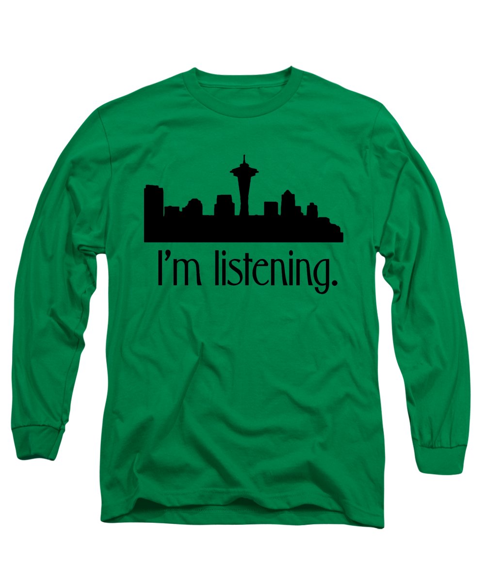 I'm Listening. From Kacl In Seattle, Dr. Crane Is Here To Help. - Long Sleeve T-Shirt