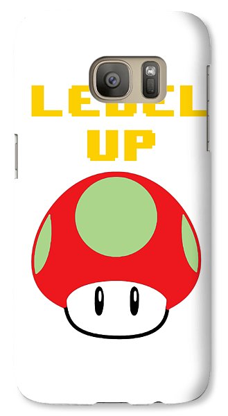 Level Up Mushroom, Classic 8 Bit Entertainment System Characters. Babies From The 80's. - Phone Case