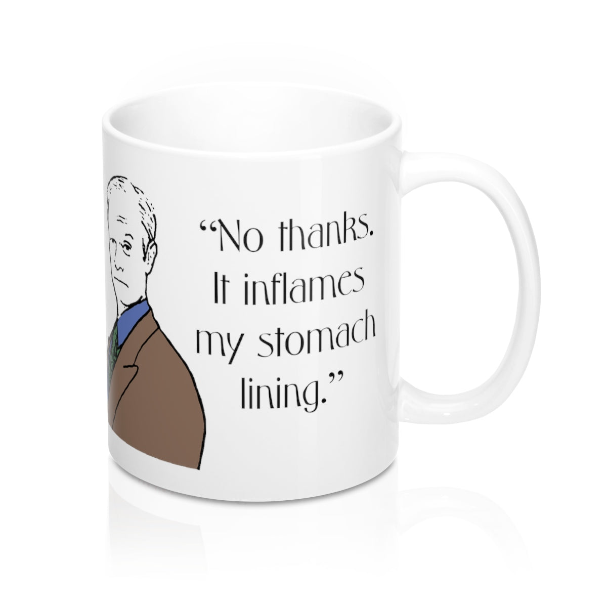 Niles Mug Set of TWO: Niles' Coffee Order and Niles' Emotional Journal, Frasier Fan Set