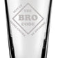 Barney Stinson Glassware Set of 4 Engraved 16oz. Drinking Glasses: The Bro Code, Legen wait for it Dary, Broda, Swag is Boys