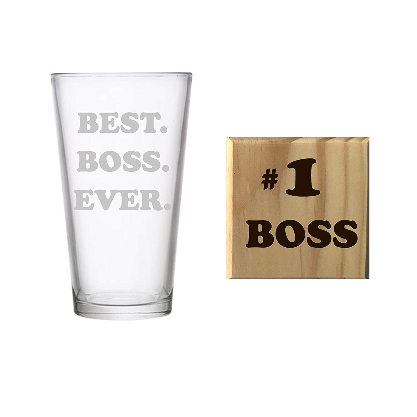 Best Boss Ever Etched Pint Glass