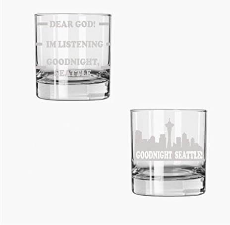 Frasier Inspired Etched Rocks Glass Set of 2 - Frasier fan gift Frasier TV Show