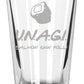 Friends Glasses Set of 4 Engraved 16 Ounce Drinking Glasses, Smelly Cat, Unagi, Pivot, Mmm Soup, Friends Fan Gift