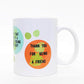 Brindle Southern Golden Girls Gift, Funny Golden Girls Coffee Mug: Sassy Quotes, Vintage Beachy Leaf Design - Thank You For Being A Friend, Cheesecake