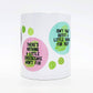 Brindle Southern Golden Girls Gift, Funny Golden Girls Coffee Mug: Sassy Quotes, Vintage Beachy Leaf Design - Thank You For Being A Friend, Cheesecake