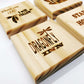 Gilmore Girls Inspired Coasters: Engraved Gift Set of 4, Stars Hollow, Duke's, Where You Lead I Will Follow, Dragonfly Inn