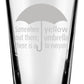 Glassware Set of Four Engraved 16 Ounce Drinking Glasses: Yellow Umbrella, Blue French Horn, Ducky Tie Suit up and Ted's Red Cowboy Boots