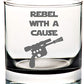 Star Wars Drinking Glass Set of 4 Etched Rocks Whiskey Glasses.