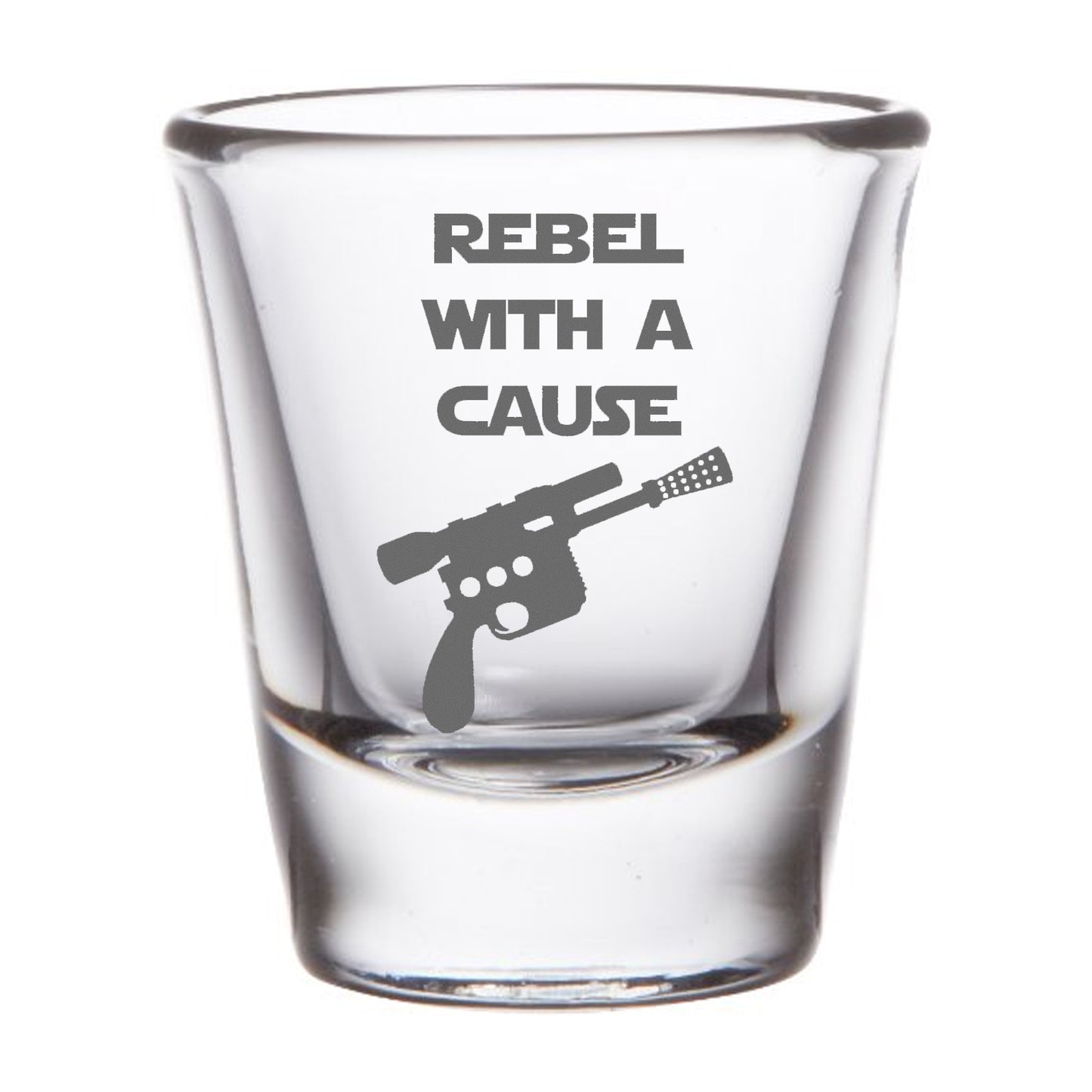 Galaxy Far Far Away Etched Shot Glass Set of Four