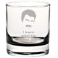 Ron Swanson Rocks Glasses: Parks and Rec Inspired Etched Whiskey Glass/Drinking Glass Gift Set for Ron Swanson Fan