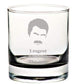 Ron Swanson Rocks Glasses: Parks and Rec Inspired Etched Whiskey Glass/Drinking Glass Gift Set for Ron Swanson Fan