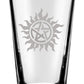 Anti-Possession and Hunting People Saving Things Engraved Drinking Glass Set of 2