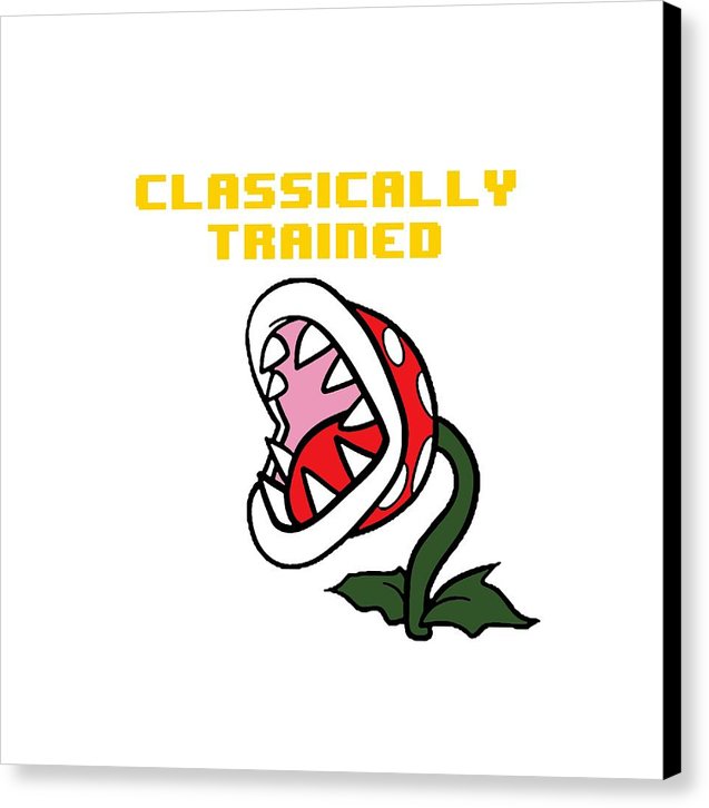 Classically Trained, Classic 8 Bit Entertainment System Characters. Babies From The 80's.  - Canvas Print