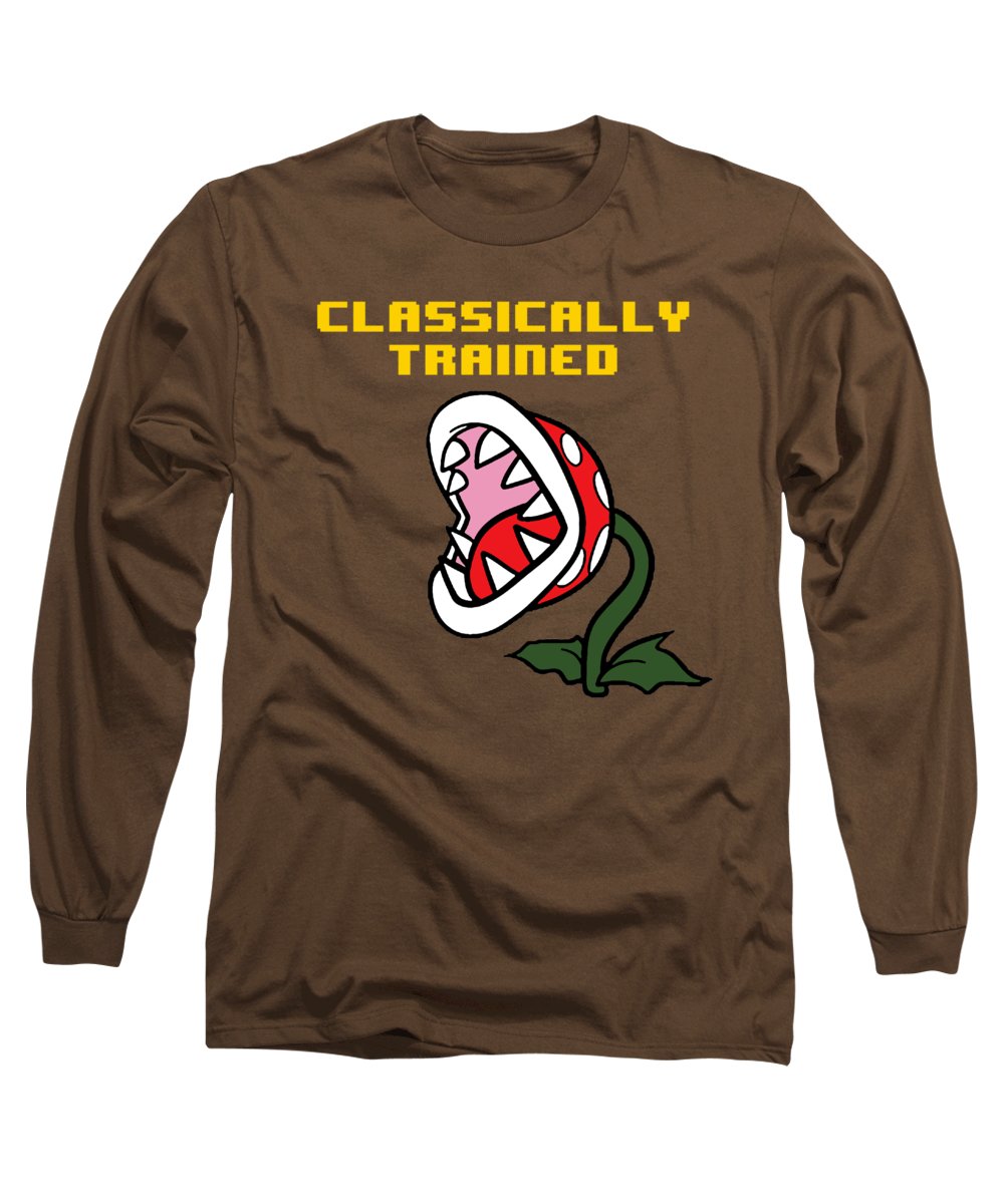 Classically Trained, Classic 8 Bit Entertainment System Characters. Babies From The 80's.  - Long Sleeve T-Shirt