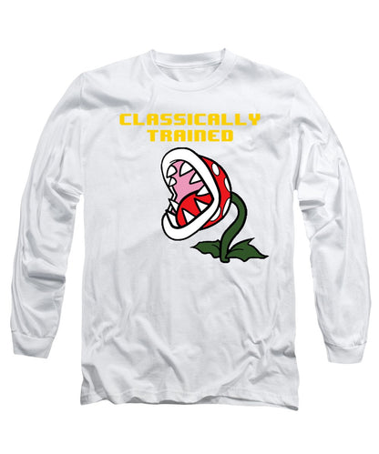 Classically Trained, Classic 8 Bit Entertainment System Characters. Babies From The 80's.  - Long Sleeve T-Shirt
