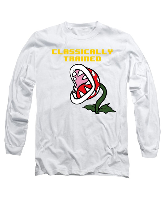 Classically Trained, Classic 8 Bit Entertainment System Characters. Babies From The 80's.  - Long Sleeve T-Shirt