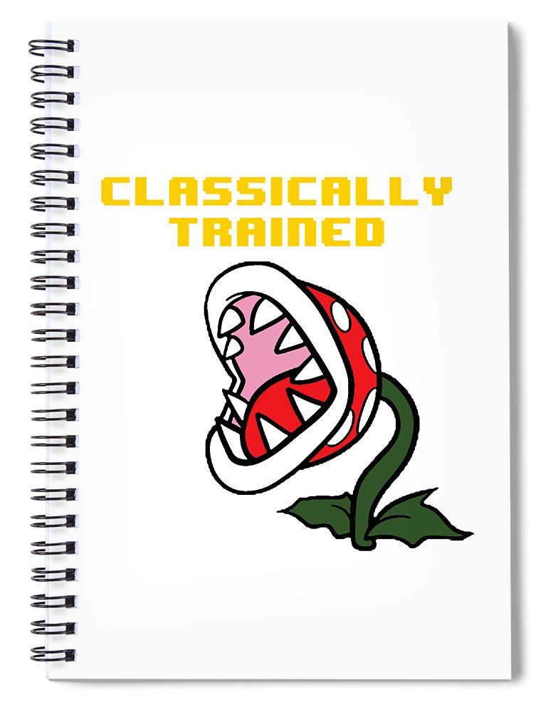 Classically Trained, Classic 8 Bit Entertainment System Characters. Babies From The 80's.  - Spiral Notebook