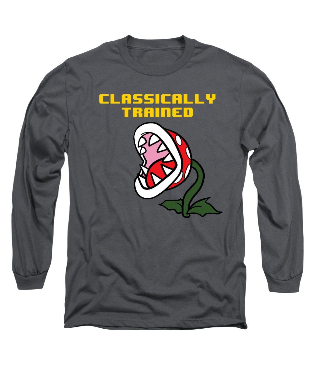 Classically Trained, Classic 8 Bit Entertainment System Characters. Babies From The 80's.  - Long Sleeve T-Shirt