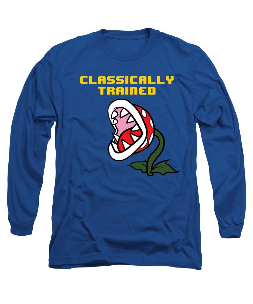 Classically Trained, Classic 8 Bit Entertainment System Characters. Babies From The 80's.  - Long Sleeve T-Shirt