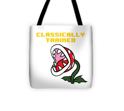 Classically Trained, Classic 8 Bit Entertainment System Characters. Babies From The 80's.  - Tote Bag
