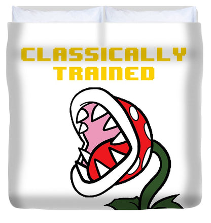 Classically Trained, Classic 8 Bit Entertainment System Characters. Babies From The 80's.  - Duvet Cover