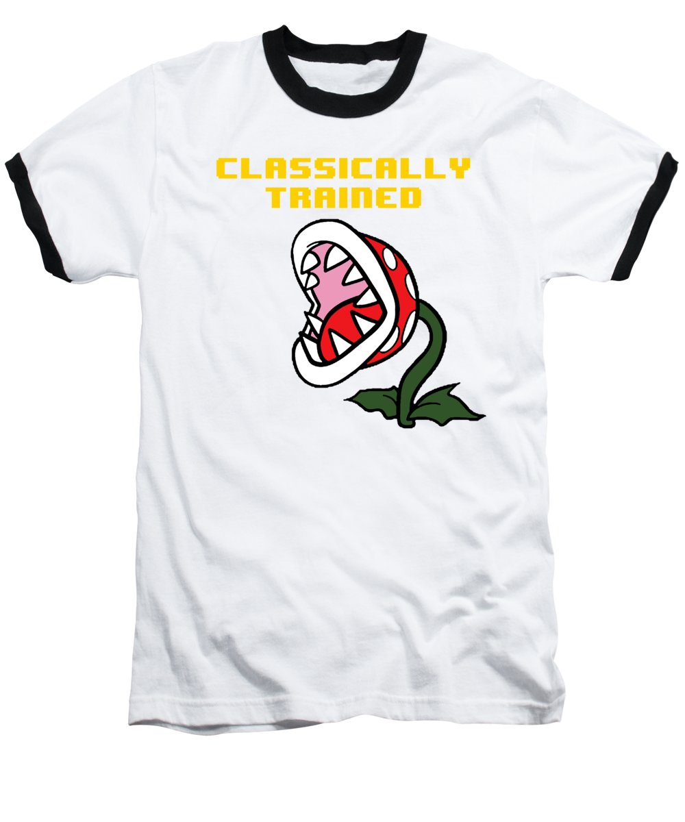 Classically Trained, Classic 8 Bit Entertainment System Characters. Babies From The 80's.  - Baseball T-Shirt