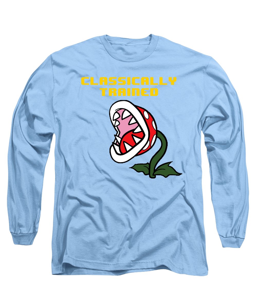 Classically Trained, Classic 8 Bit Entertainment System Characters. Babies From The 80's.  - Long Sleeve T-Shirt
