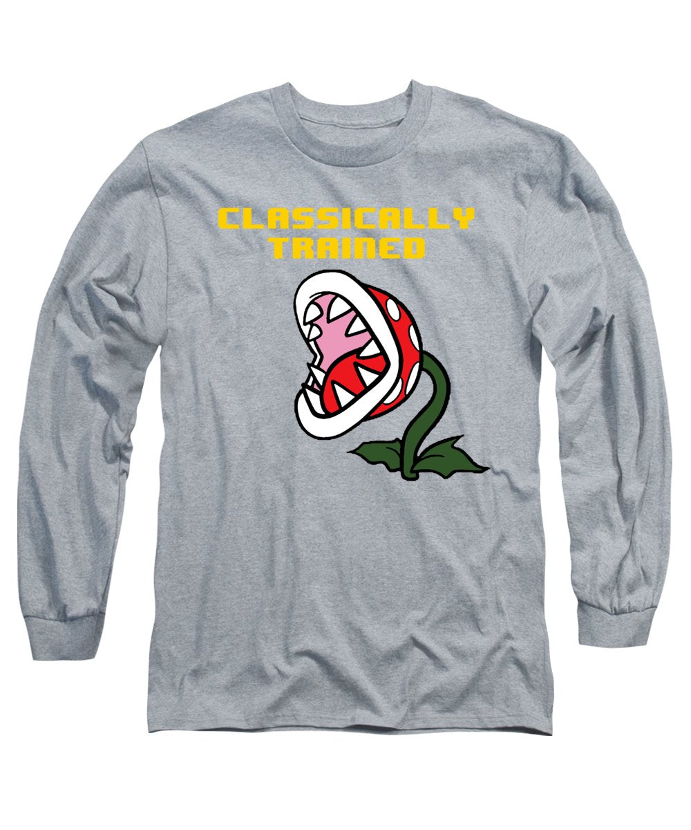 Classically Trained, Classic 8 Bit Entertainment System Characters. Babies From The 80's.  - Long Sleeve T-Shirt