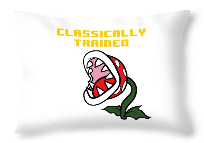 Classically Trained, Classic 8 Bit Entertainment System Characters. Babies From The 80's.  - Throw Pillow