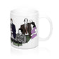 Michael Scott Mug and Paper Company Mug and Coaster Set of 4: The People Person's Paper People, Prison Mike, Dwight, Jim,Fun Run Race