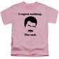I Regret Nothing.  The End.  Ron Swanson. - Kids T-Shirt