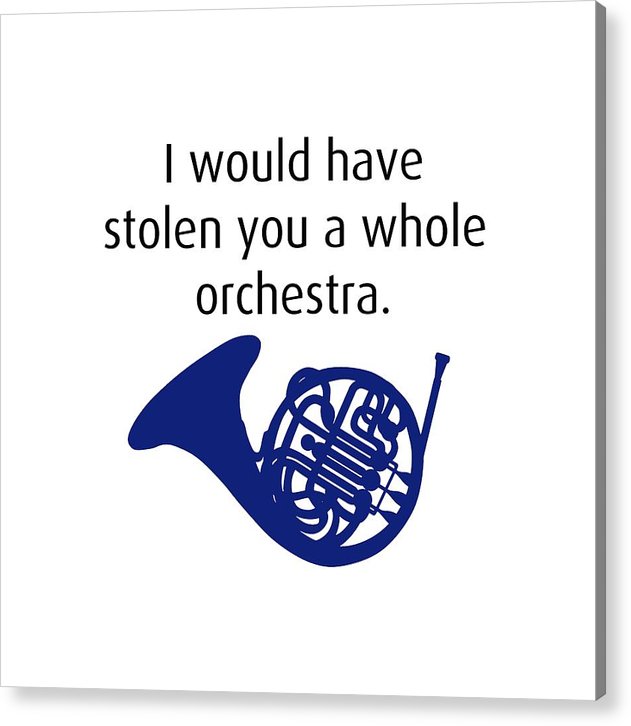 I Would Have Stolen You A Whole Orchestra.  How I Met Your Mother, Himym. - Acrylic Print
