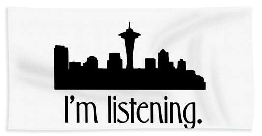 I'm Listening.  From Kacl In Seattle, Dr. Crane Is Here To Help.  - Beach Towel
