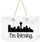 I'm Listening.  From Kacl In Seattle, Dr. Crane Is Here To Help.  - Weekender Tote Bag