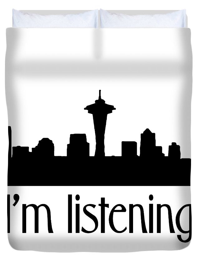 I'm Listening.  From Kacl In Seattle, Dr. Crane Is Here To Help.  - Duvet Cover