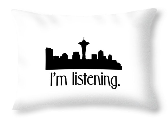 I'm Listening.  From Kacl In Seattle, Dr. Crane Is Here To Help.  - Throw Pillow