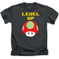 Level Up Mushroom, Classic 8 Bit Entertainment System Characters. Babies From The 80's.  - Kids T-Shirt