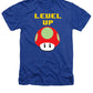 Level Up Mushroom, Classic 8 Bit Entertainment System Characters. Babies From The 80's.  - Heathers T-Shirt